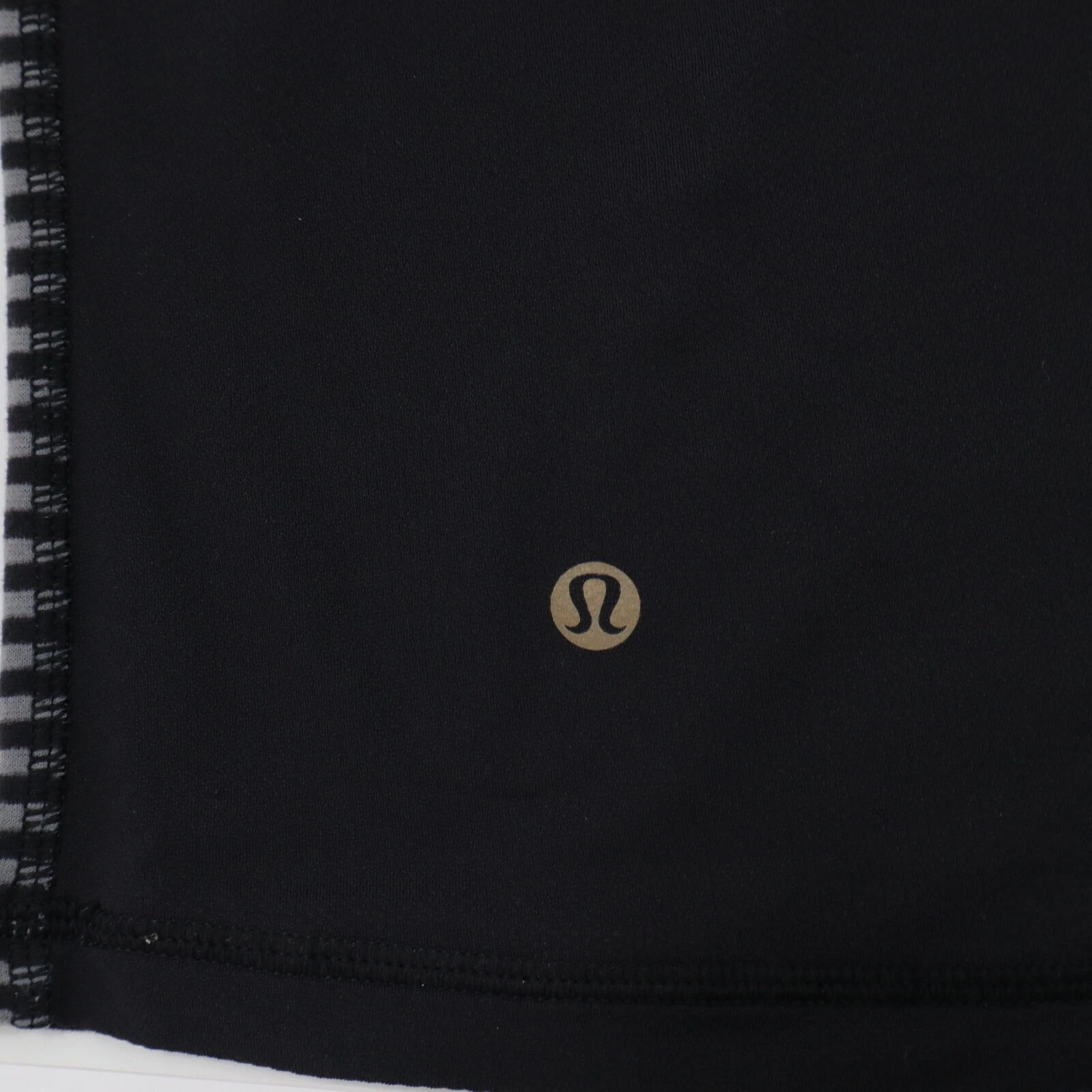 lululemon get sweat tee silver stripe slat mesh back shirt