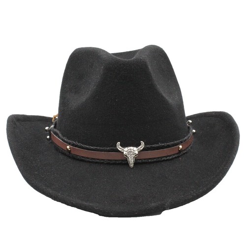 Chapeau Cowboy Femme Bailey – Marron – Taille 7 1/4 – Bande Beige – Occasion