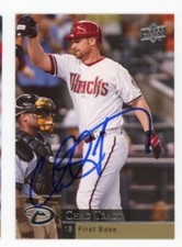 SIGNED BASEBALL CARD AUTO UPPER DECK UD 2009 CHAD TRACY ARIZONA DBACKS #13