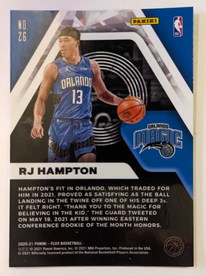 2020-21 FLUX INFLUX RC RJ HAMPTON #26 - Image 2 of 2