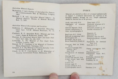 Guide to Australian Minerals John Talent Prospecting Mineralogy Geoscience 1970 - Picture 13 of 15