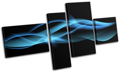 Smoke Colourful Vector  Abstract MULTI Leinwand Wand Kunst Bild drucken