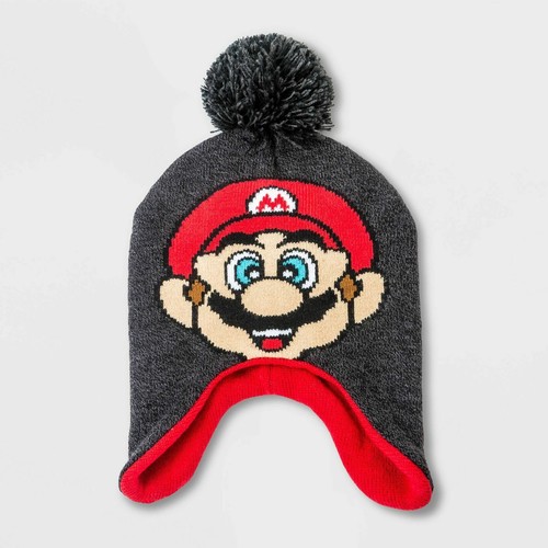 NWT Super Mario Beanie Trapper Hat 