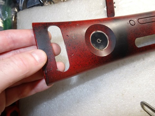 Microsoft Xbox 360 PHAT Rojo Cubierta Frontal X806411 con Solapas y Botón - Solo OK - Imagen 3 de 12