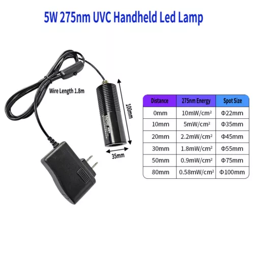 3W/5W/12W/36W LED UVB 311nm Phototherapy Medical lamp UVC 254/275nm Germicidal - Picture 20 of 46