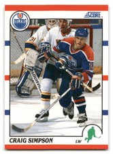 Craig Simpson 1990 Score American HOCKEY #58 Edmonton Oilers