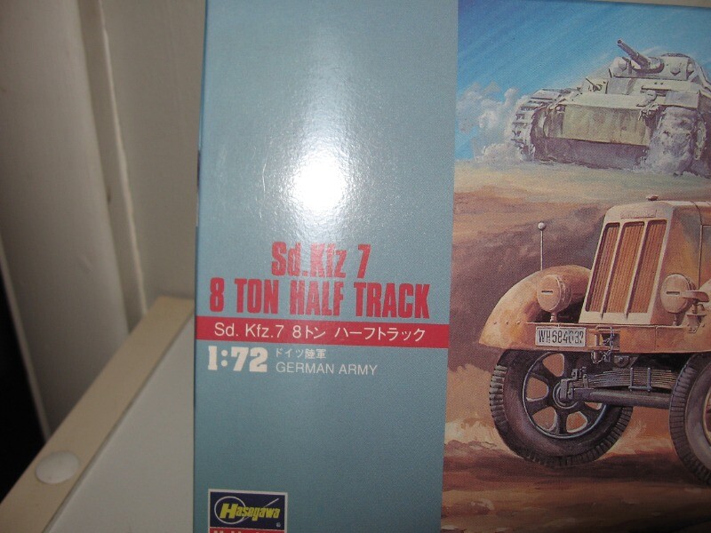 Hasegawa Sd.Kfz 7 8 Ton Half Track German Army Model Kit 1:72