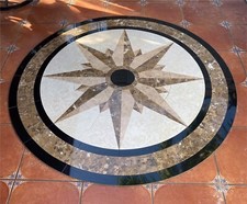 Floor Medallion Marble Mosaic 48  x48  