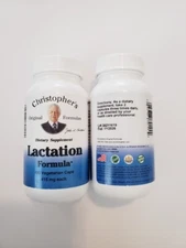 *NEW* Dr. Christopher's Original Lactation Formula 100 Veg. Capsules (Pack of 2)