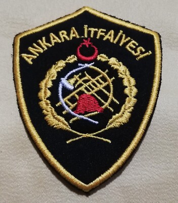 Patch Ankara Fire Department Itfaiye Türkiye Feuerwehr Aufnäher Abzeichen Top