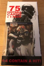 Box Of 75 Football Cards  1 Pack Leon Seals Bills Showing: Possible Hits 