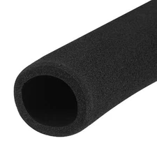 Foam Grip Tubing Handle Grips 1" ID 3/16" Wall Thick 7.7" Black Non-slip
