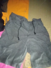 gitano medium grey cotton shorts silver bermuda adjustable women's M