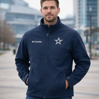 COWBOYS(NFL) アメリカンフットボール・ウォームアップジャケット Columbia Dallas Cowboys Jacket Mens Size XXL Blue Ascender Soft