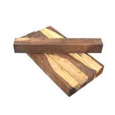 Cocobolo Wood Turning Blank, Multi-Toned, 1 1/2" x 1 1/2" x 12", Pack of 5