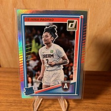 Te-Hina Paopao 2025 Donruss WNBA Rated Rookie Silver #91 Atlanta Dream