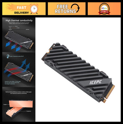 M.2 NVMe 2280 SSD Cooler with Graphene Coating & Copper Heatsink for PS5/Laptop