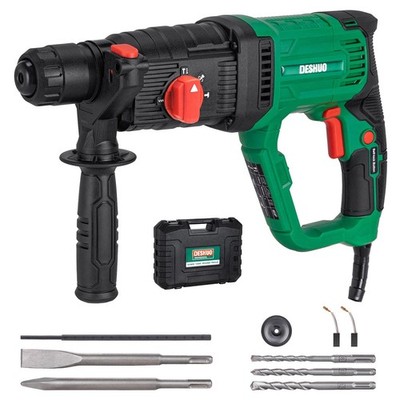 1'' SDS-Plus Lightweight Rotary Hammer Drill, 9 Amp 4 Functions Corded Variabl...