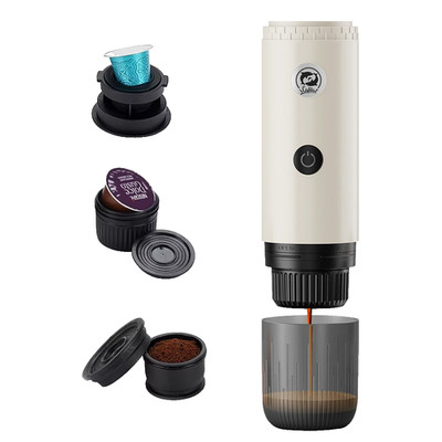 Portable Travel Espresso Maker USB Rechargeable Nespresso Dolce Gusto 3 in 1