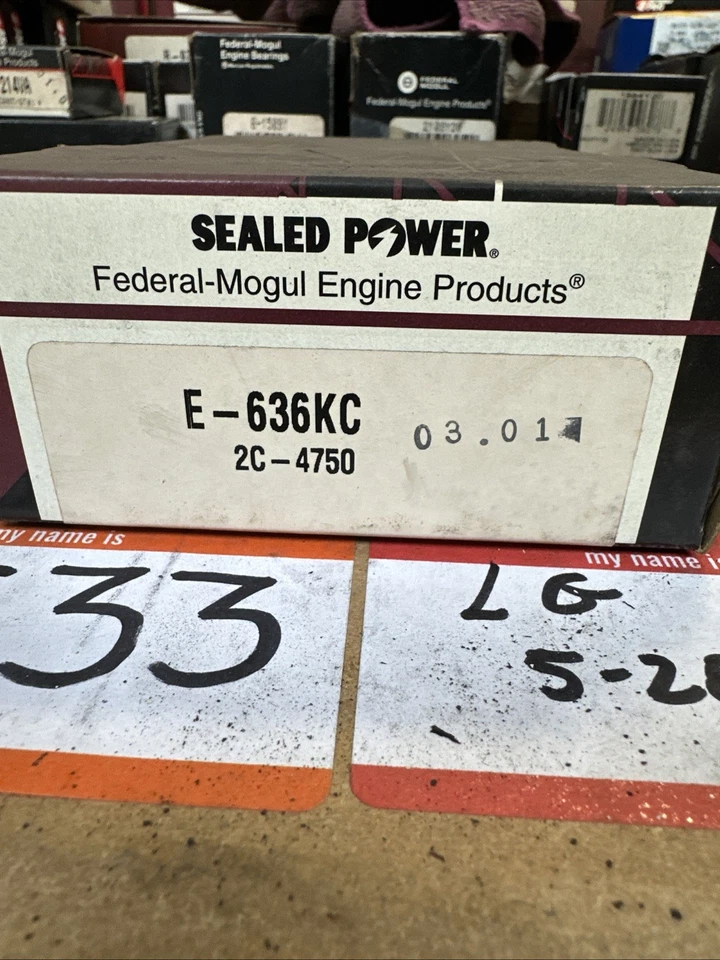 Anillos de pistón sellados Power E636KC estándar NOS Foto 2 de 2