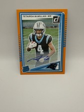 2025 Panini Donruss - Rated Rookie Tetairoa McMillan #314 Orange Autographs (AU,