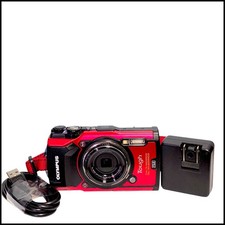 Olympus Tough TG-5 12 MP Compact Camera - Red Charger 16GB SD Card