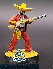 Painted Character of Wild West the Mexican Bandits collection miniature