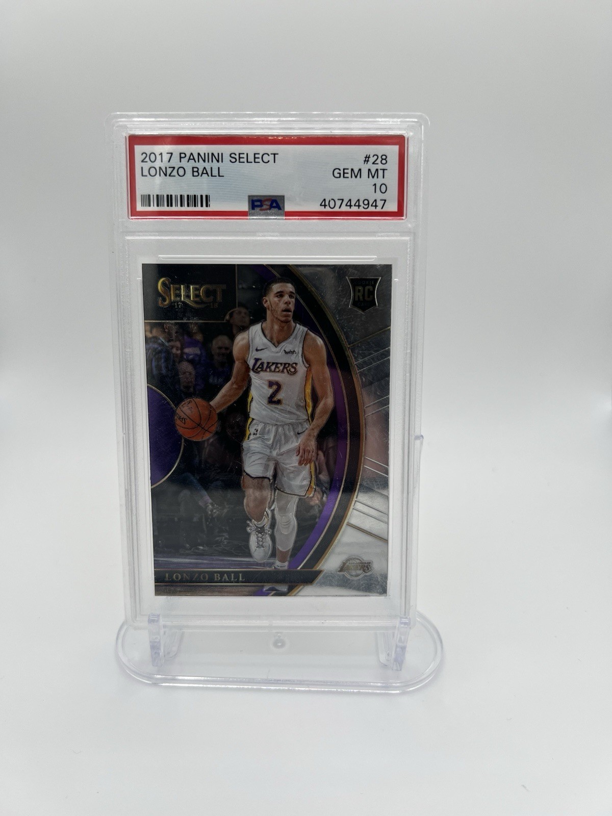 2017 Panini PANINI SELECT #28 Lonzo Ball front