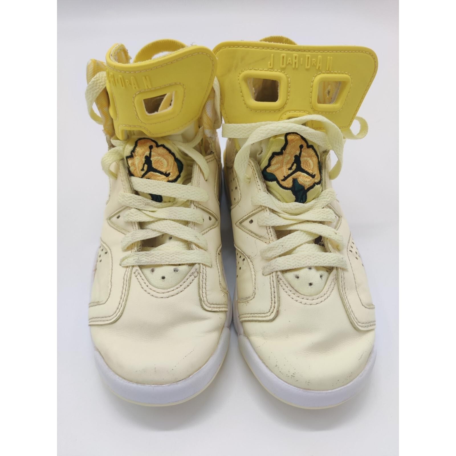Nike Air Jordan 6 Retro GS Dynamic Yellow Floral 543390-800 4.5y thumbnail 2
