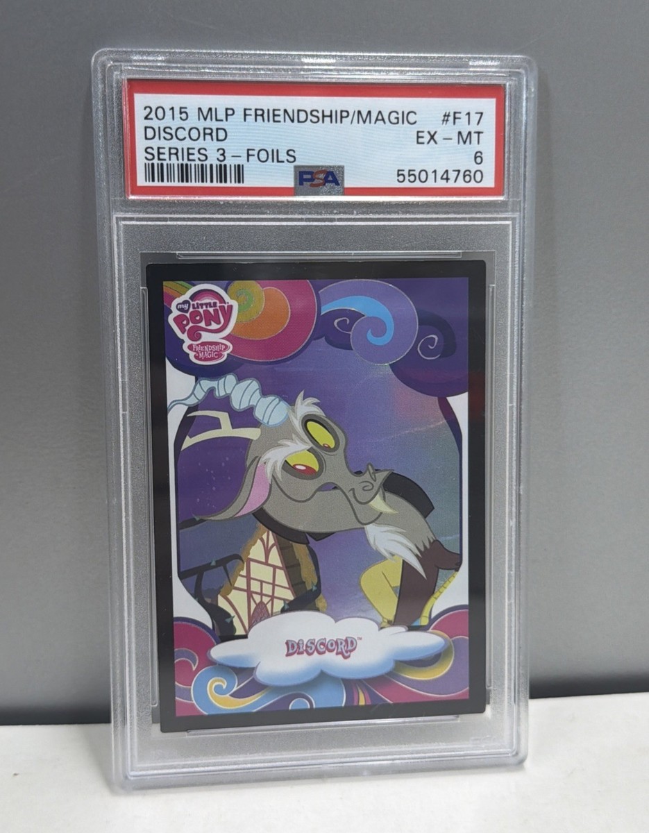 MY LITTLE PONY FRIENDSHIP IS MAGIC SERIES 3 DISCORD FOIL MLP PSA 6
