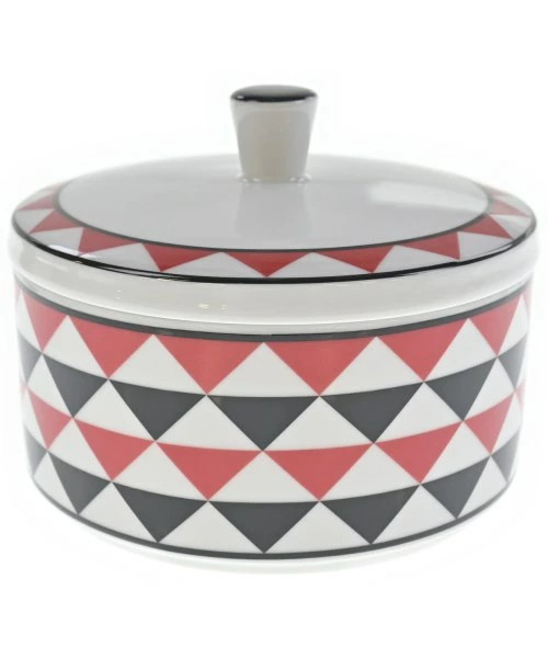 Prada Porcelain Jewelry Box White Red Navy Vintage Authentic thumbnail 2