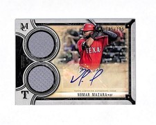 2018 Topps Museum Collection Nomar Mazara 95/175 Auto Jersey Card Rangers 