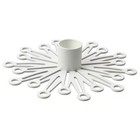NIP IKEA FROJDA Candlestick Stand Snowflake White 205.813.28 14cm x 3cm Metal