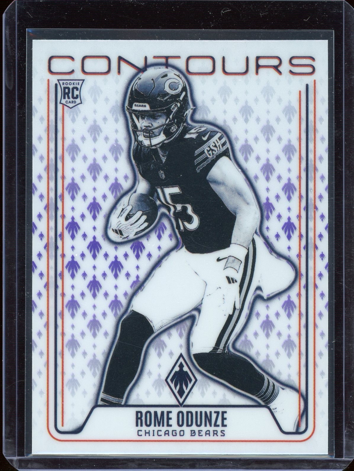 2024 Panini Phoenix Rome Odunze #CON-ROE Purple Contours (RC)