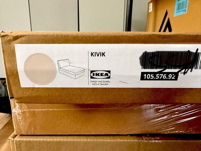 IKEA KIVIK Chaise Lounge Slipcover Cover, Beige, MPN 105.576.92