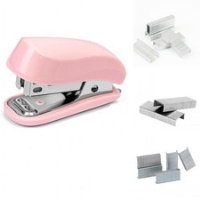 Pink Color Mini Stapler with Staples,Small Cute Stapler for Desk,Gift for Stu...