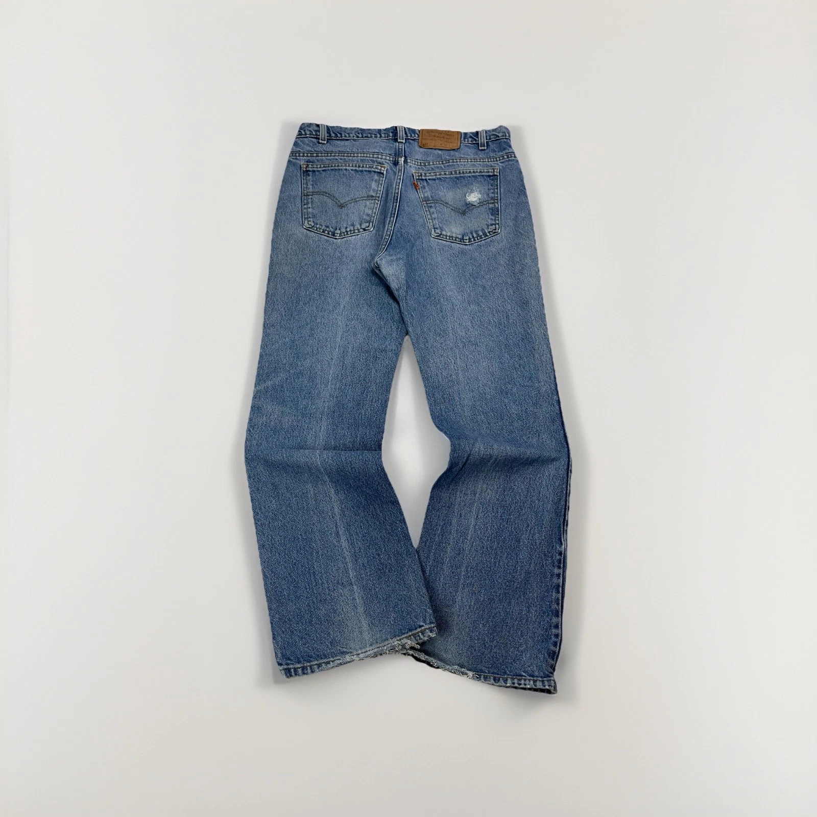 Levi’s 517 Jeans Vintage Orange Tab 90s Bootcut Light Blue USA 34x30