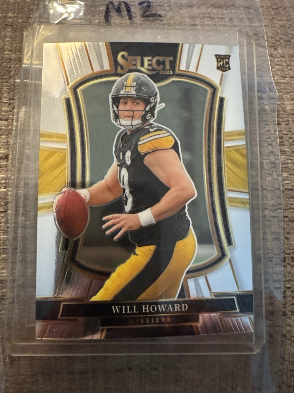 2025 Panini Select Will Howard Rookie Premier Level #152 Steelers Football Card