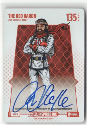 2026 Bo Jackson Battle Arena #RSA-12 Rick Sutcliffe THE RED BARON Brawl Auto