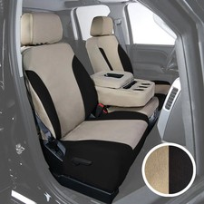 Saddleman Canvas 2nd Row Tan W Black Custom Seat Covers Saddleman Canvas 2nd Row Tan W Black Custom Seat Covers