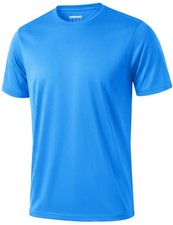 Mens Summer Quick Dry Shirts Lightweight T-Shirts for Men Moisture Wicking At...