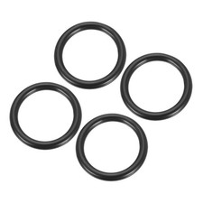 2" Metal O Ring, 4Pcs Seamless 304 Stainless Steel Rings Black 8mm x 50mm