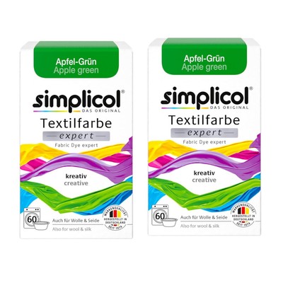 Simplicol Textilfarbe expert Apfel-Grün 300g 2er Pack
