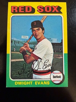 1975 Topps Mini Baseball Dwight Evans #255 NM CENTERED Boston Red Sox