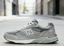[MR993GL] New Balance Men's Sneakers Made in the USA 993 Core Grey/White * New *