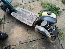 Old Gas Powered Scooter 2 Stroke Engine