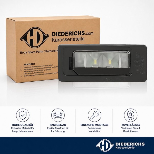 Kennzeichenleuchte Links Rechts Diederichs 2297694 FÜR Seat Skoda VW-image