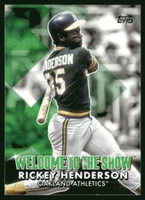 2022 Topps #Wtts-46 Rickey Henderson Welcome to the Show MLB Baseball Card
