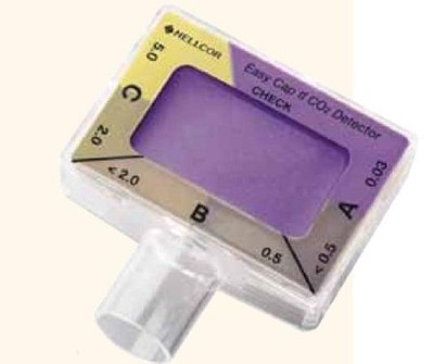 EasyCap II Nellcor Adult Colorimetric CO2 Detector Patient+15 KG EndotrachTube 6