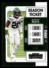 2021 Panini Contenders #77 Marcus Maye Season Ticket Near Mint